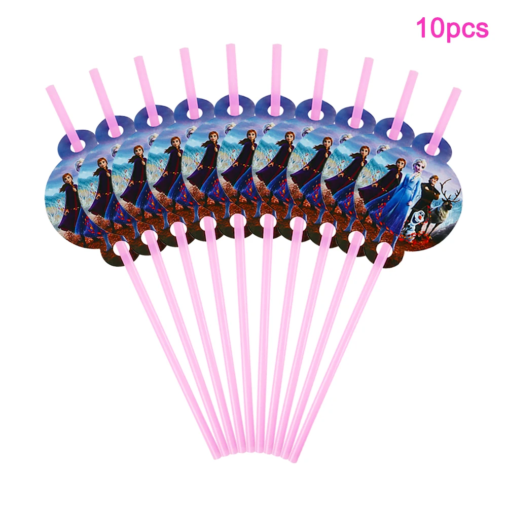 Nuevo tem&aacute;tico de Frozen Elsa Anna decoraciones para fiesta de cumplea&ntilde;os vajilla desechable reina de la nieve plato y vaso de papel ni&ntilde;o favorito-2
