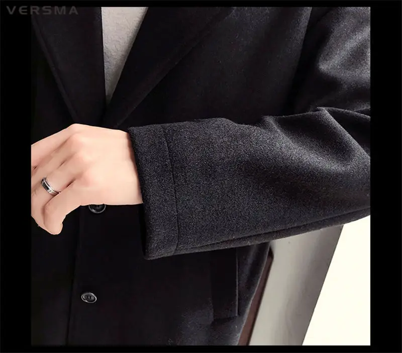 VERSMA, зимнее длинное меховое пальто с капюшоном, мужская куртка, пальто в Корейском стиле Харадзюку, винтажная готическая одежда, мужское длинное пальто, Прямая поставка