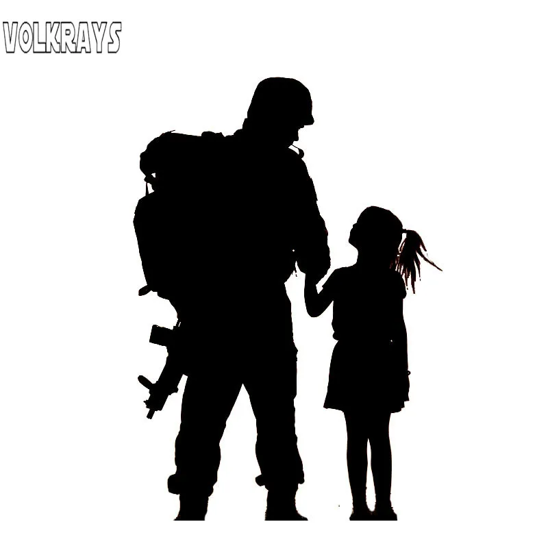 Индивидуальная Автомобильная наклейка Volkrays аксессуары для дома Warrior Will Take Girl