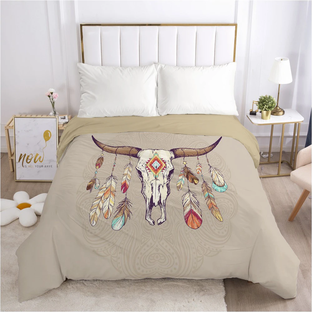 

Customize 3D Duvet Cover with Zipper Comforter/Quilt/Blanket Cover 200x220 240x220 Bohemia Dreamcatcher Bedding Drop ship