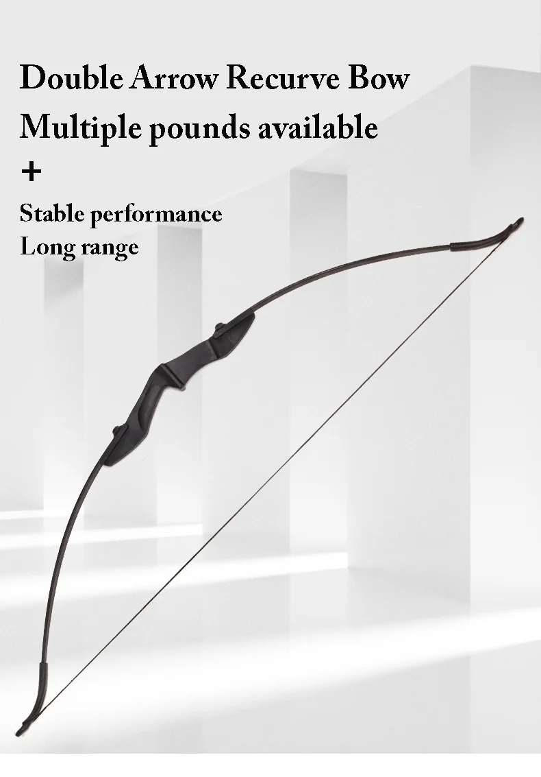 

Daily Recurve Bow Split Assembly Bow and Arrow Double Arrow Stand Left and Right Hand General Novice Recurve Bow and Arrow