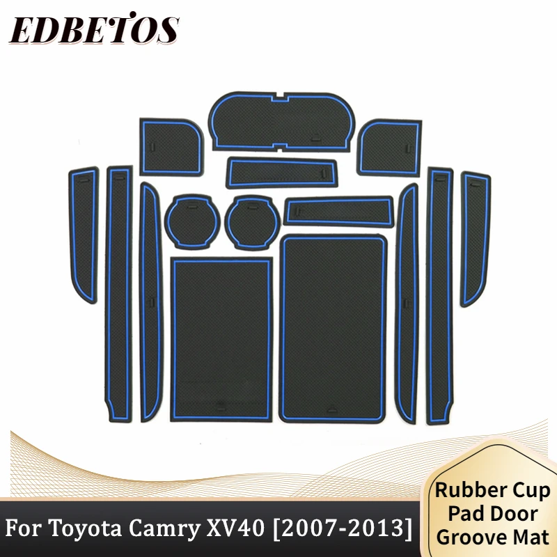 Portavasos personalizado, puerta y compartimento central, accesorios para Toyota Camry XV40 40 2007 2008 2009 2010 2011 2012 2013