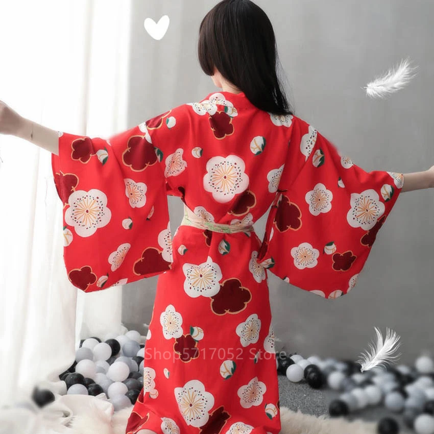 Платье-кимоно женское в японском стиле пикантный халат Geisha Сакура для девушек
