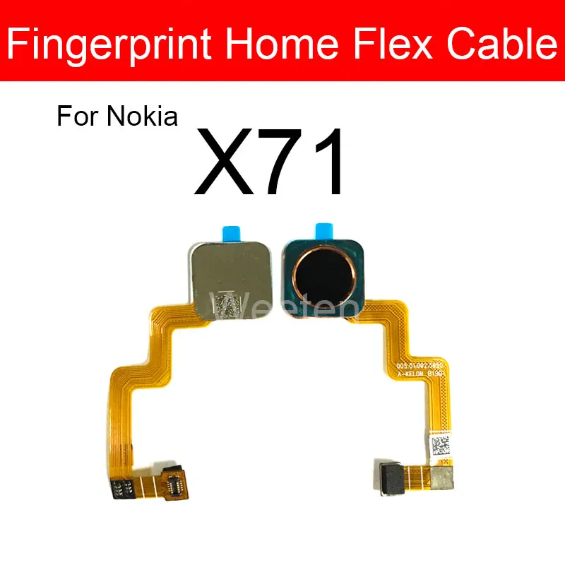 

Fingerprint Sensor Flex Cable For Nokia X71 Back Home Button Return Key Touch Sensor Flex Ribbon Repair Replacement Parts