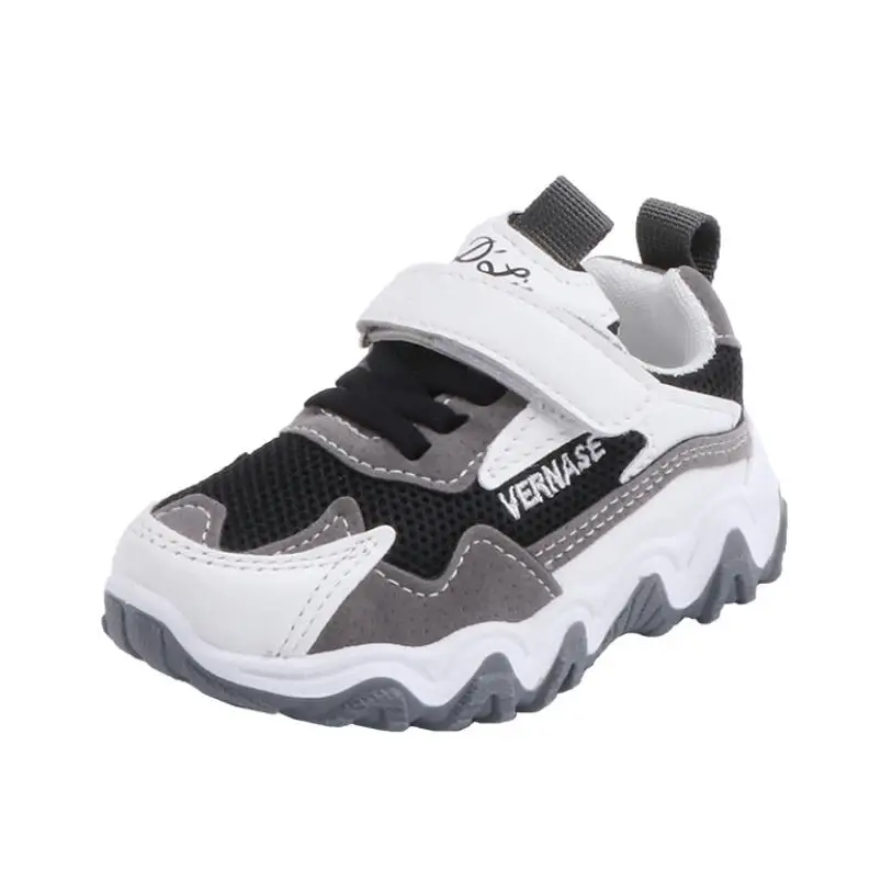 Детские модные кроссовки для мальчиков и девочек сетчатая теннисная обувь