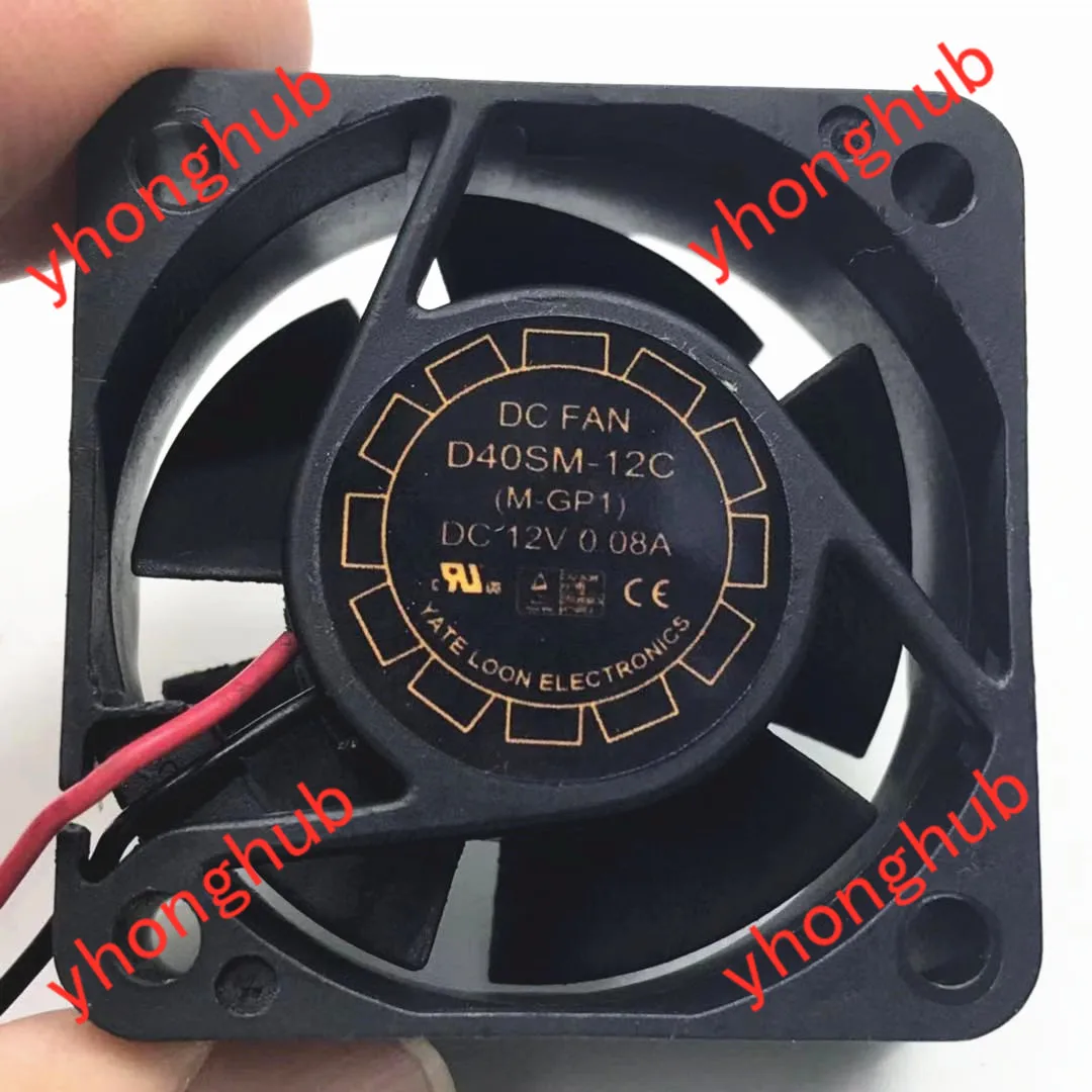 Yate Loon D40SM 12C DC 12V 0.08A 40x40x20 мм 2 провод Сервер вентилятор охлаждения|Кулеры и системы