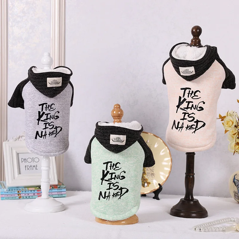 Новинка 2019 одежда для домашних животных на осень и зиму плюс бархатные толстые