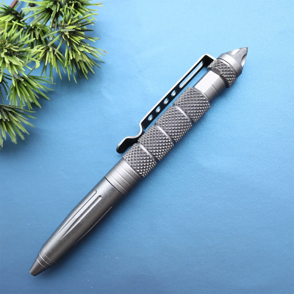 

Metal Durable Tactical Pen Self Defence Pen Multipurpose Aviation Aluminum Alloy Portable Writing Pen Outdoor Jungle EDC Tool