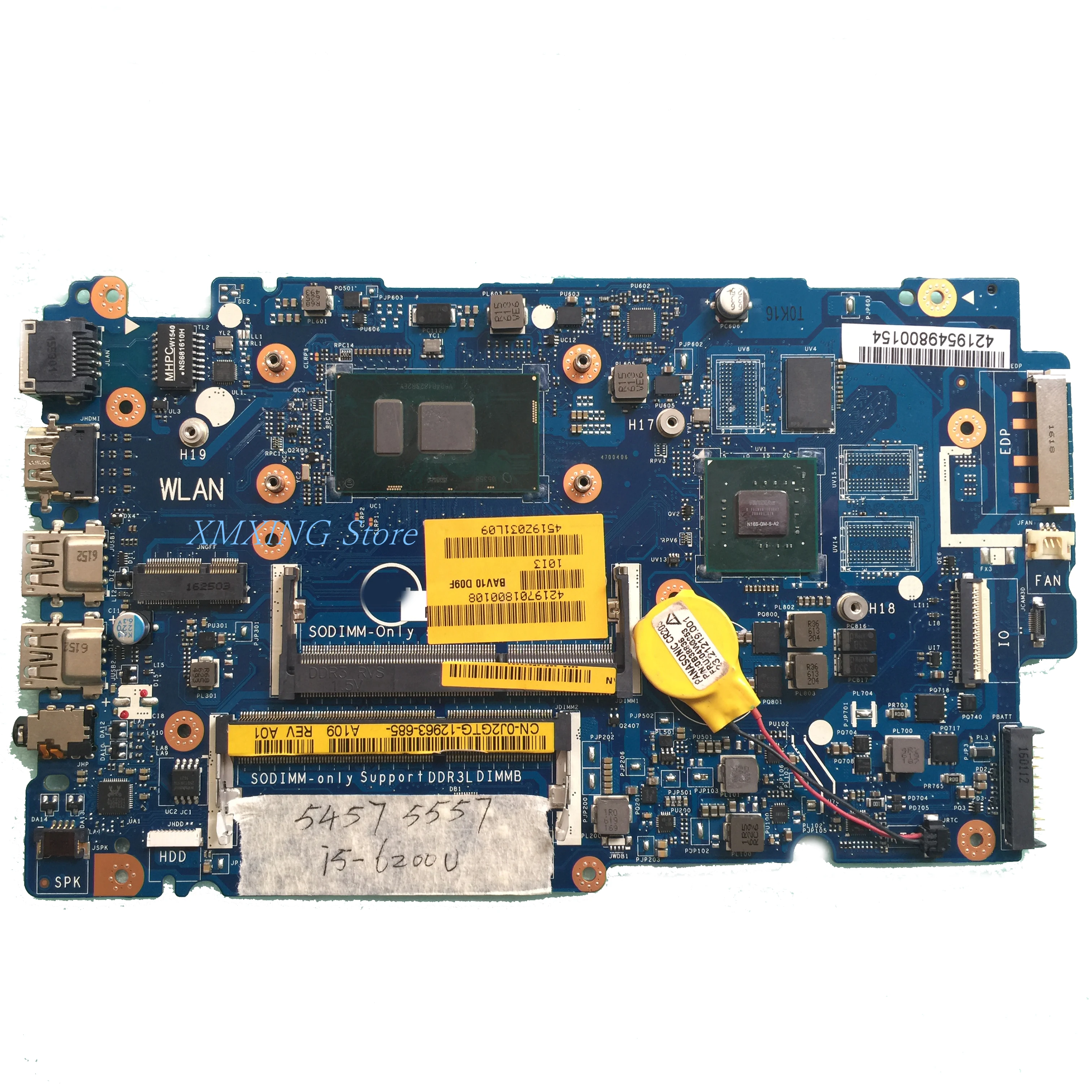 

FULCOL For DELL Latitude 15 5557 5457 Laptop Motherboard LA-D051P i5-6200U CPU CN-0J2GTG 0J2GTG J2GTG Tested 100% work