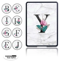 drop resistance tablet hard shell case cover fit kindle 10th 8th paperwhite 1234 tablet plastic white marble shell