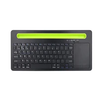 multisync bluetooth keyboard touchpad gesture control 78keys keyboard with integrated cradle holds for phoneipadtablet