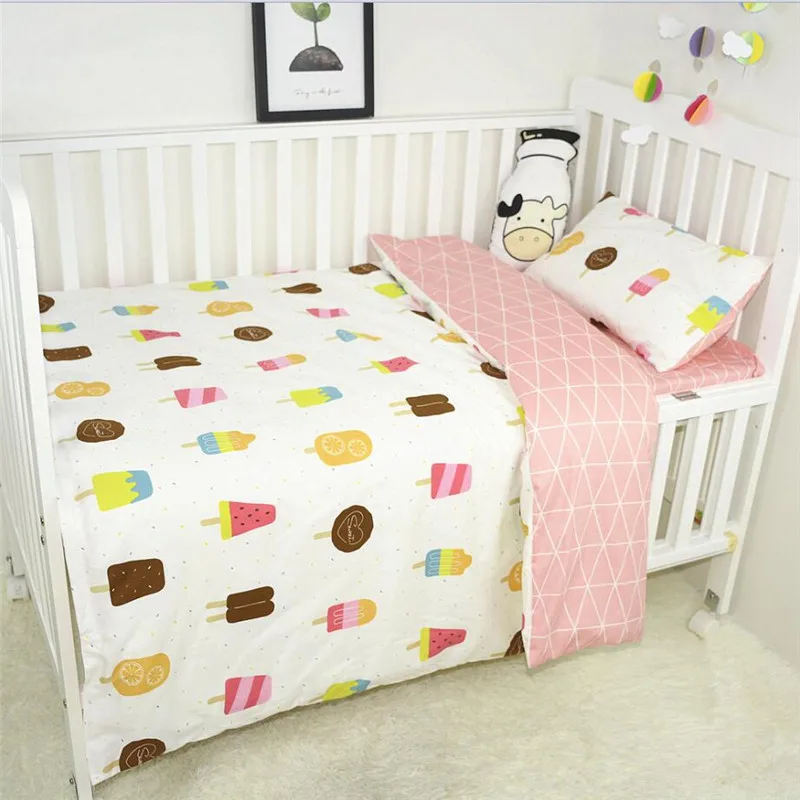 Комплект постельного белья для маленьких девочек хлопковый пододеяльник