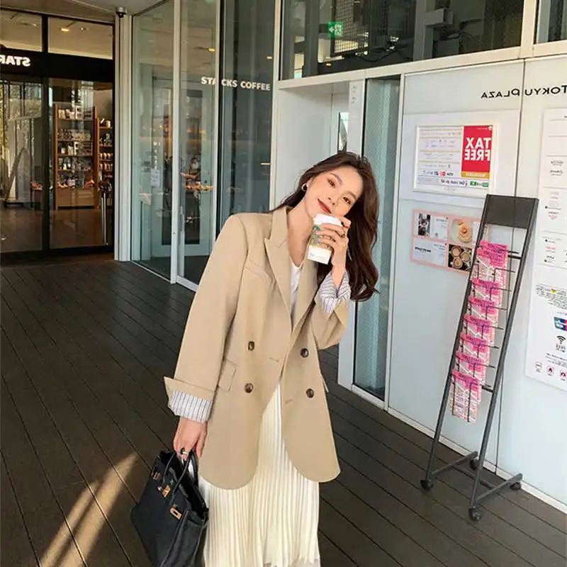 

LANMREM coat Korean version design temperament small blazer top Casual Pleated Women's Summer 2021 New Arrival