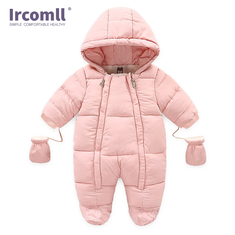 Ircomll Newborn Baby Boy Girl Winter Rompers Toddler Infant Long Sleeve Jumpsuit Cotton Baby Costume Crawling Kids Clothes Cost
