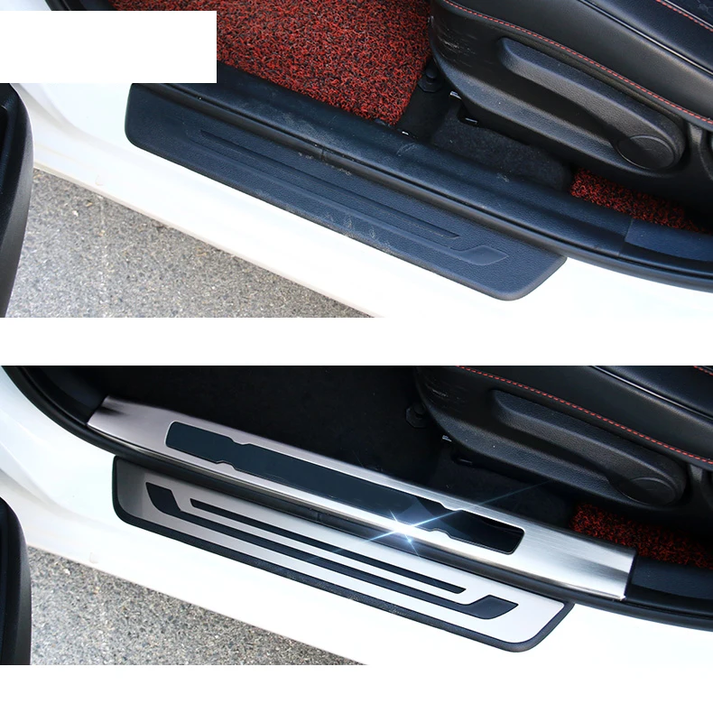 Lsrtw2017 Автомобильная Накладка на порог для Kia K3 Kia Cerato 2012 2013 аксессуары для интерьера