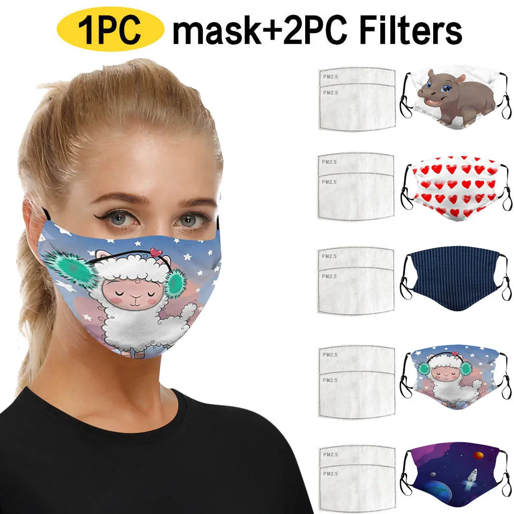 Моющаяся Пылезащитная ветрозащитная наружная моющаяся многоразовая маска для