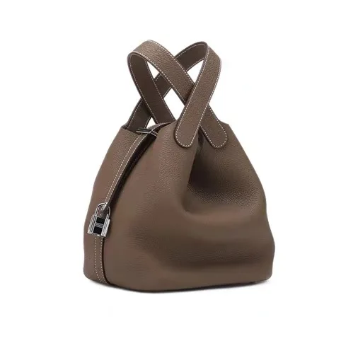 

High end customized leather women's bag handbag bucket bag 2021 head leather