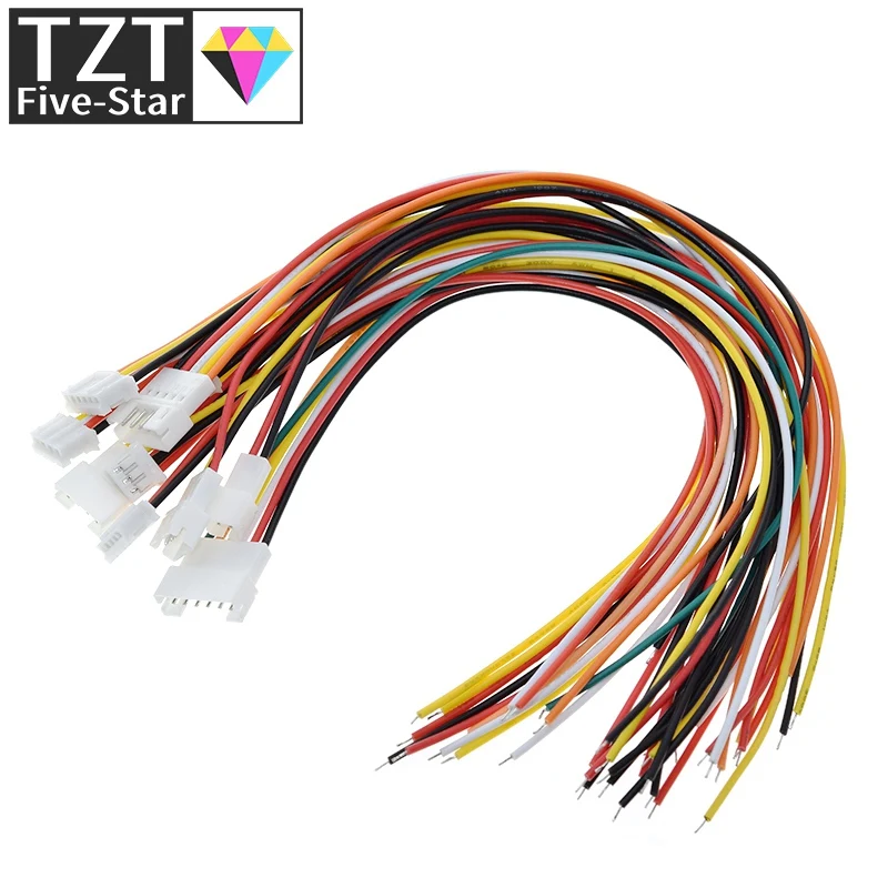 5 пар Micro JST PH 2 0 2P 3P 4P 5P 6-контактный Штекерный разъем с проводными кабелями 20 см +