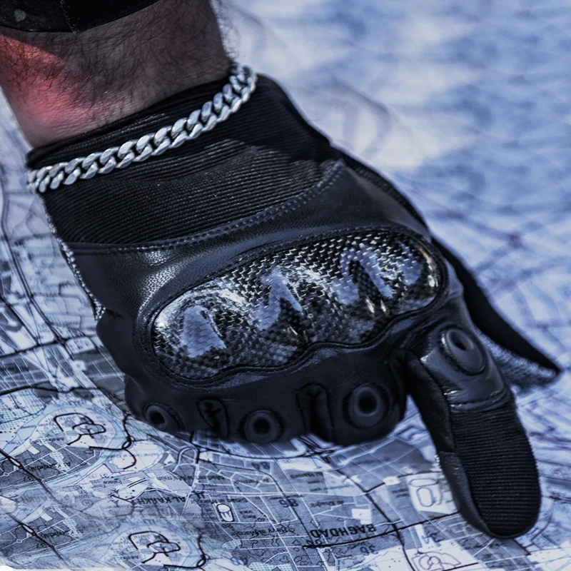 저렴한 절단 및 찌르기 방지 전술 장갑, 남성 특수 부대 전투 자기 방어 야외 승마 등산용