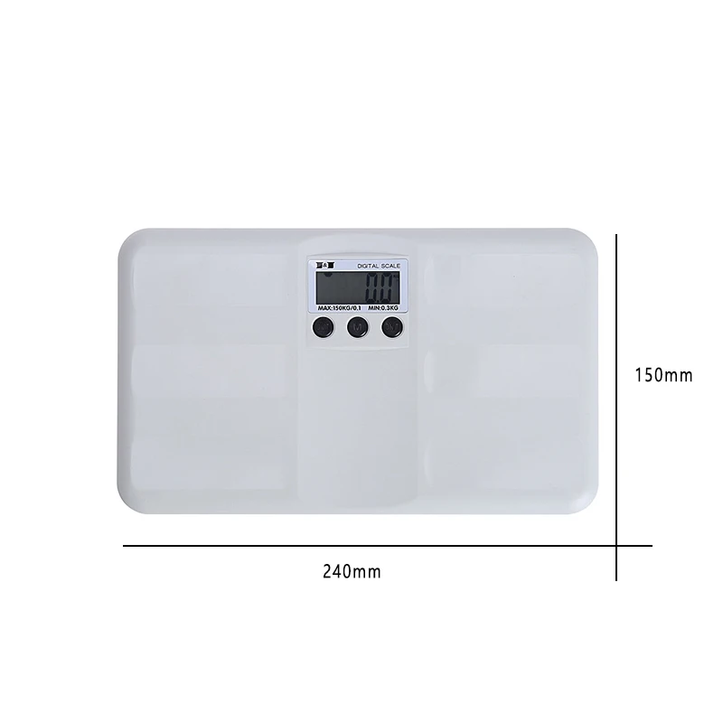 

150kg/0.1 Weight Scale Absolute LCD Display Weight Electronic Meter Nti-fall Electronic Human Body Scale Weight Measurement Tool