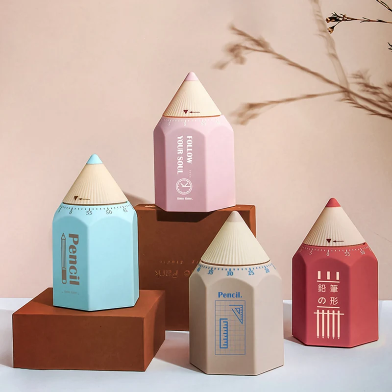 

Менеджер по времени в форме карандаша, механический таймер на кухне для студентов, преодолевает прокрастинацию, без батареи и без энергопот...