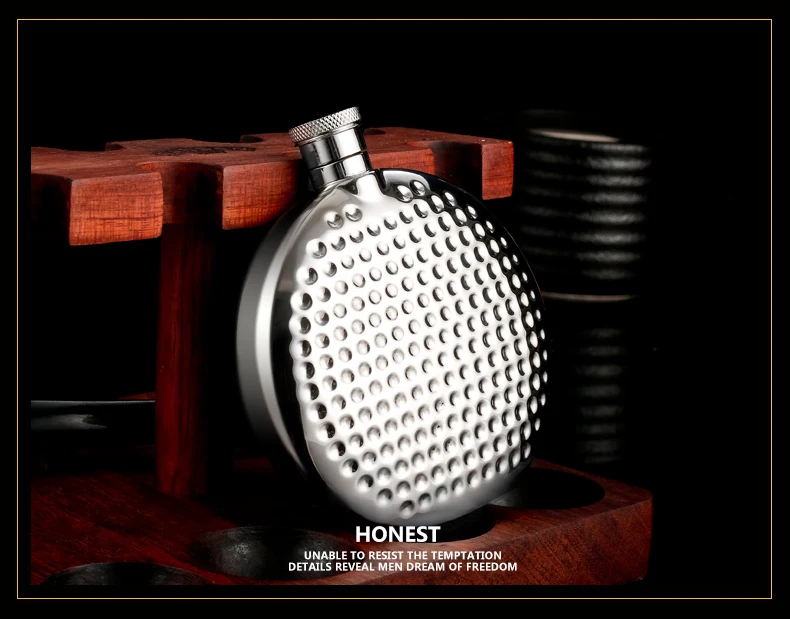 

Round Hip Flask Personalized Stainless Steel Whisky Bottle Mens Gift Set Luxury Collection Chopeira Portatil Drinkware EC50JH