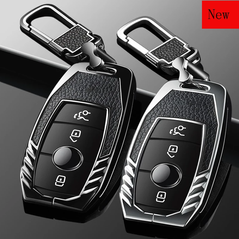 High-grade zinc alloy car key case car keychain car key bag for Mercedes-Benz E-Class C200L E300l C260L A200L E260 GLC
