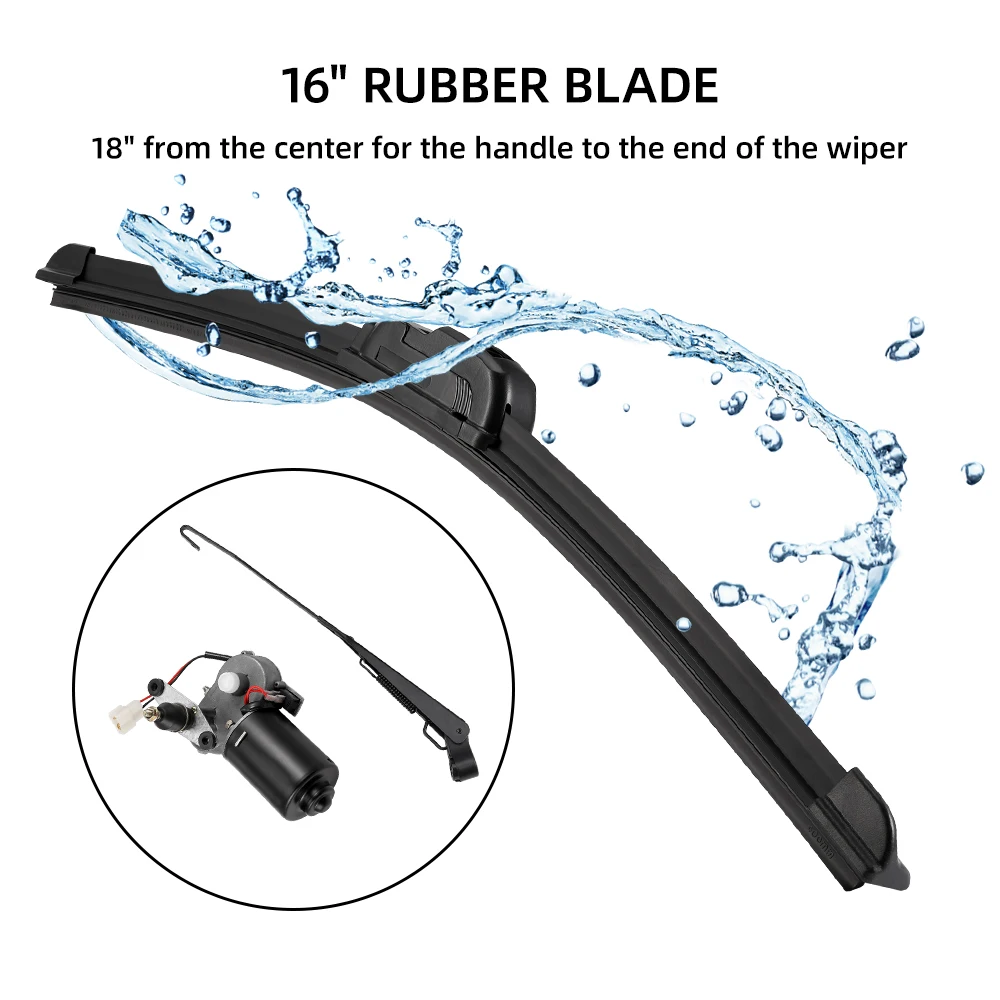 Универсальный 12-вольтовый Электрический мотор стеклоочистителя UTV для Can Am Honda