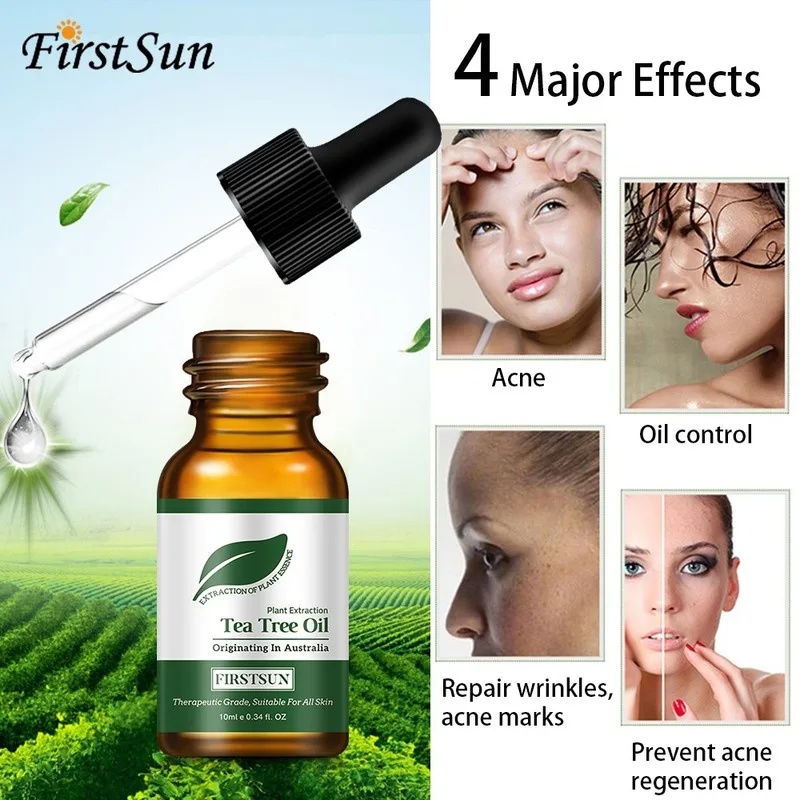 

Natural Tea Tree Essential Oil Anti-wrinkle Acne Pores Removal Scars Treatment Anti Scar Spots Skin Care