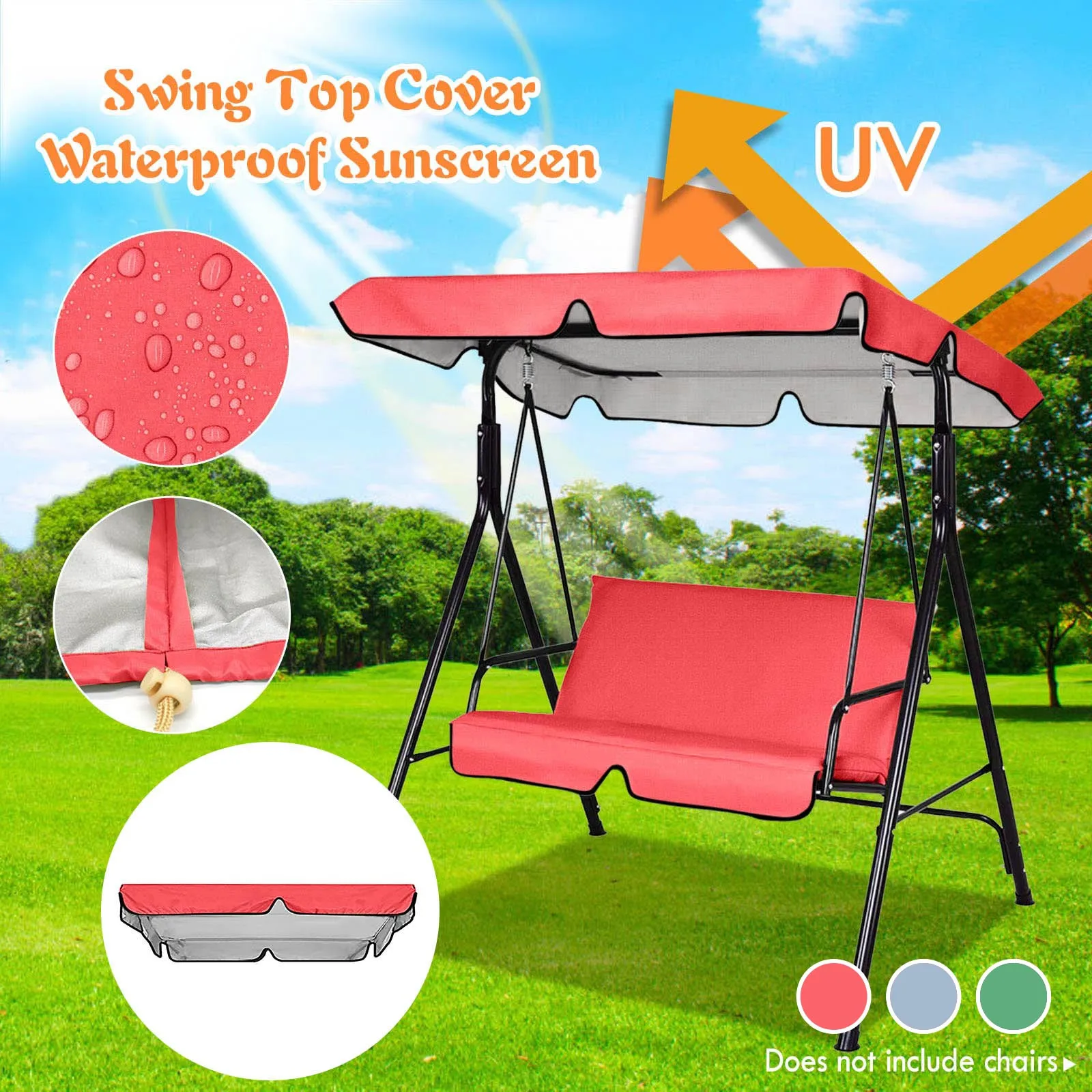 Водонепроницаемый чехол для садового двора Солнцезащитный (только потолочный