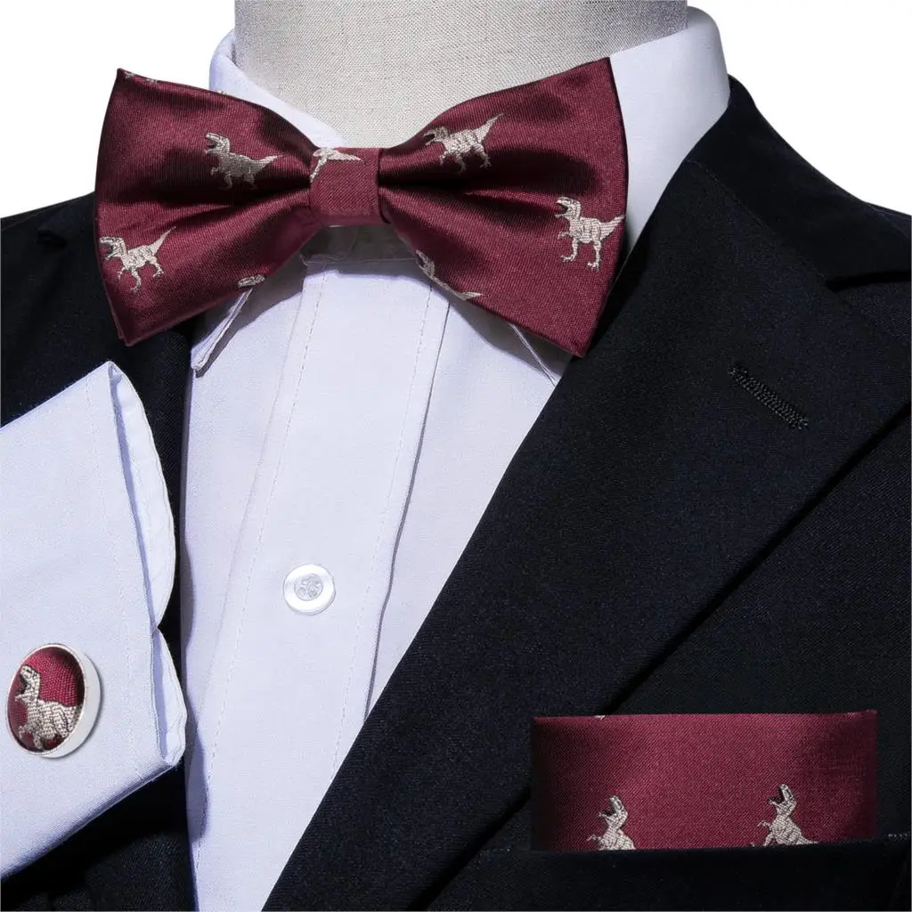 Новое поступление 2019 мужские галстуки-бабочки Красный Мужской Свадебный