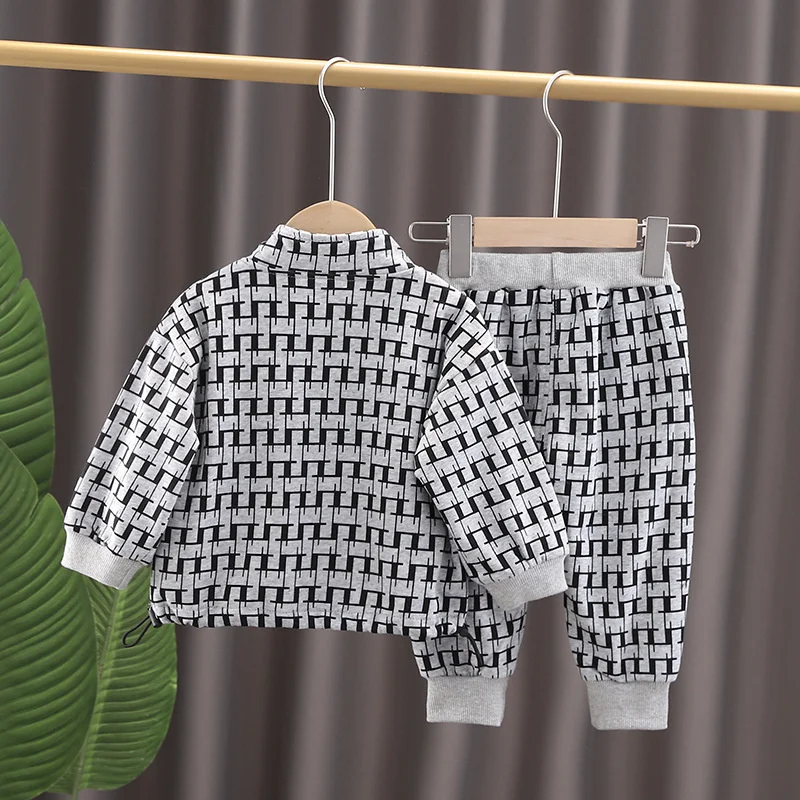 Комплекты для мальчиков весенне-Осенняя детская одежда Новинка 2021 года модная с