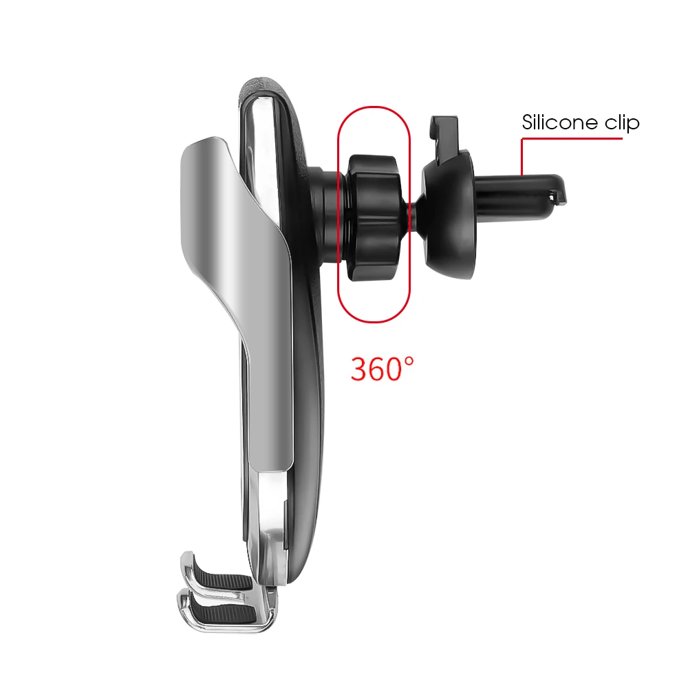 Автоматическое зажимное автомобильное беспроводное зарядное устройство Kebidu R1 10