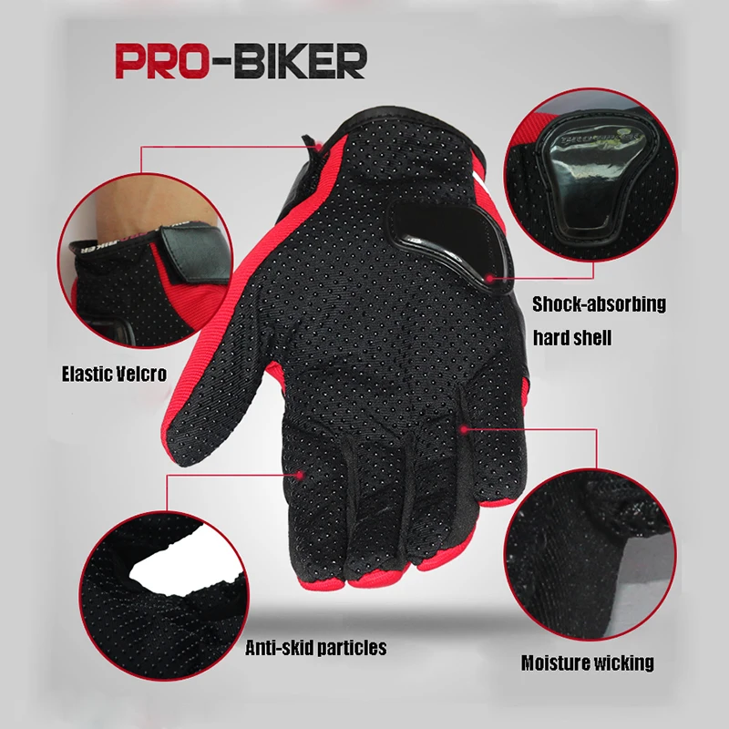 Мужские мотоциклетные кожаные гоночные перчатки велосипедные защитные с