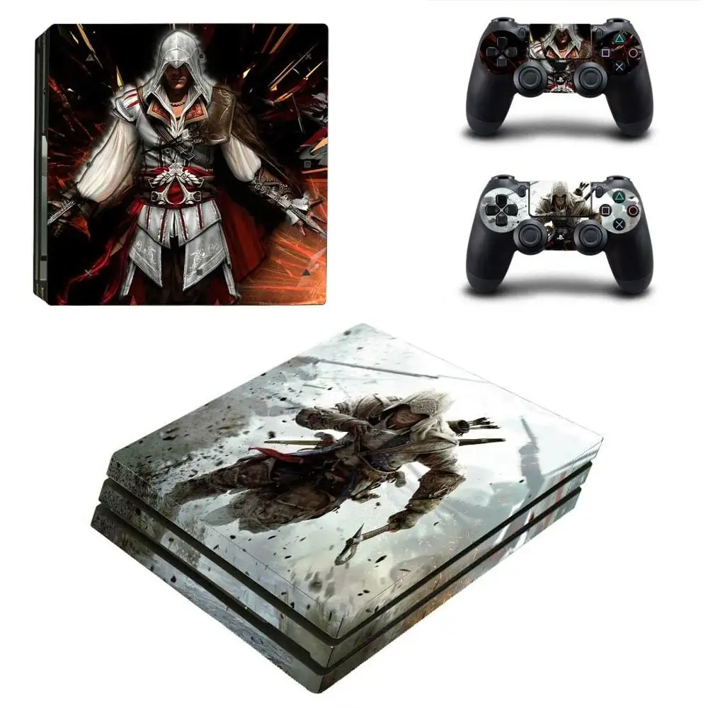 Горячие наклейки для игровой кожи чехол PS4 Pro Playstation 4 консоль + 2 контроллера