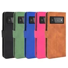 Кожаный чехол-книжка с магнитной застежкой для Google Pixel 6 Pro