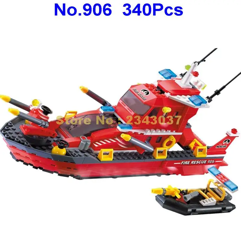 906 340 шт. городской полиции пожарной лодка корабль 4 крупный самолет аэробас