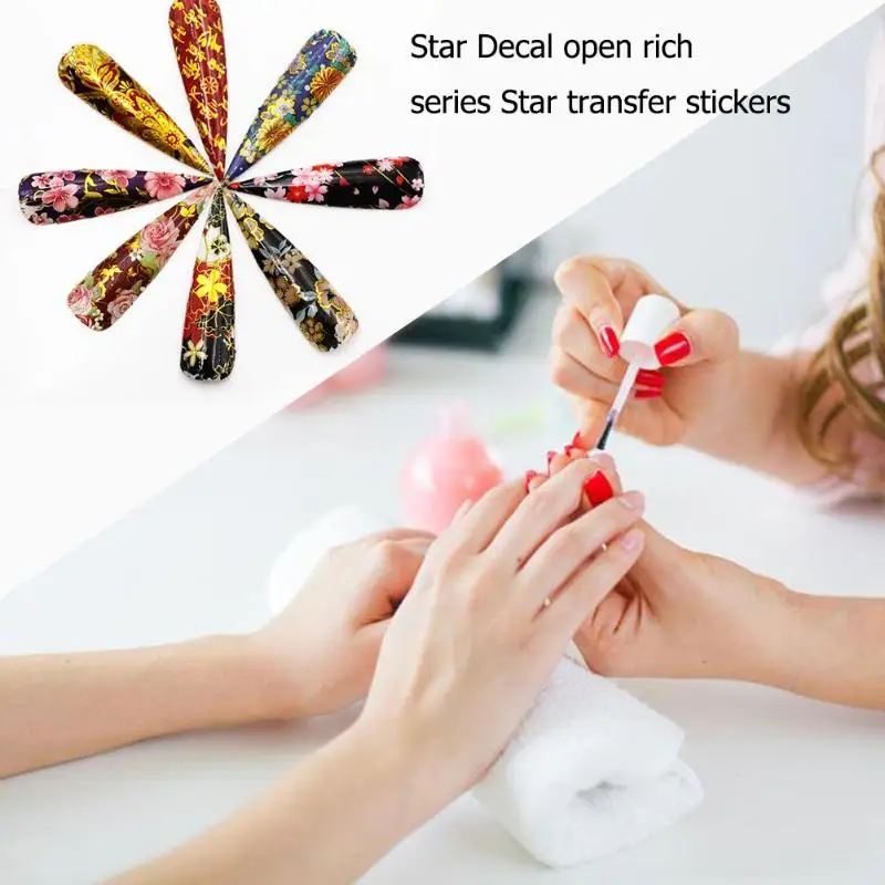 Гладкий внешний вид 8 шт./компл. наклейки для дизайна ногтей превосходное