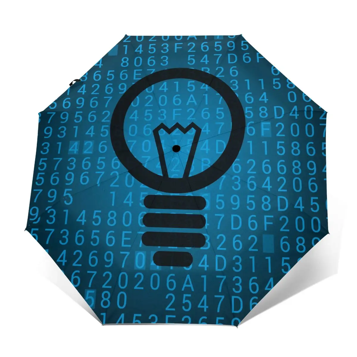 

Wind Resistant Folding Automatic Umbrella Women Auto Digital Lightbulb Windproof Umbrellas Rain For Men Parasol