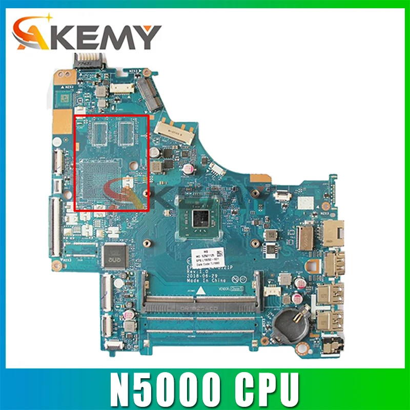 

For Hp 15-Bs Series Laptop Motherboard L19050-601 EPG52 LA-G121P With SR3RZ Pentium N5000 CPU DDR4 MB 100% Tested Fast Ship