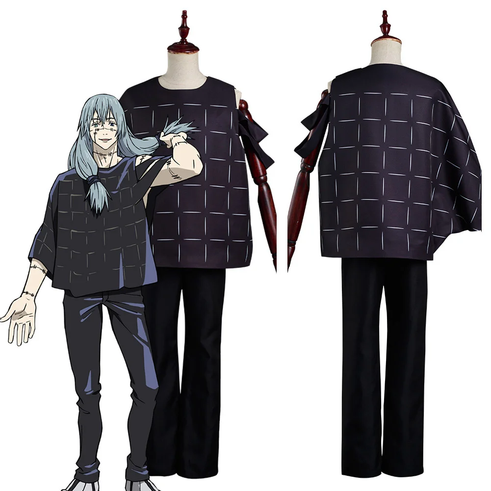 

Костюм для косплея из аниме «джутсу», костюм для карнавала, Хэллоуина, рубашка с короткими рукавами и брюки, индивидуальный пошив