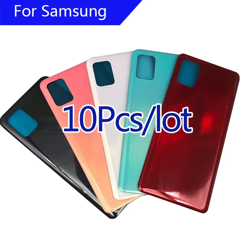 

10 шт., задняя крышка батарейного отсека для Samsung Galaxy A31 A51 A71 2020