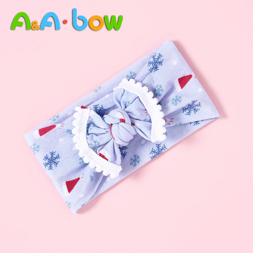 Повязка на голову с бантом и бант из нейлона однотонная широкая нейлоновая