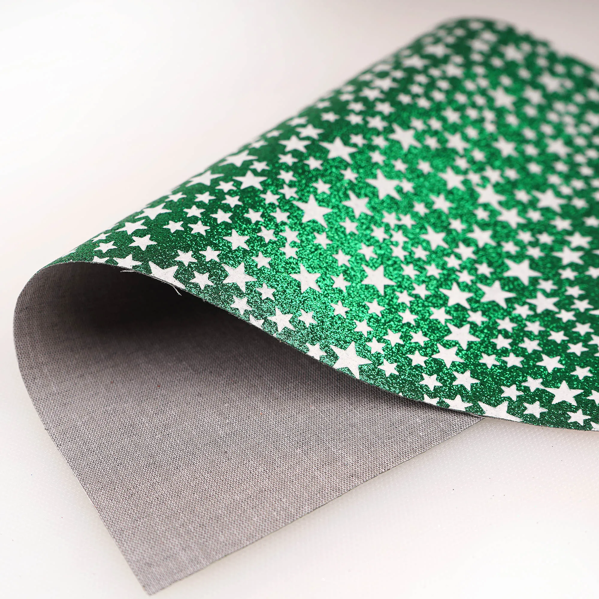 

LIBRA 21*30cm A4 Faux Glitter Synthetic Leather Sheets Starry sky pattern DIY Hairbow Fabric Accessories Christmas decoration