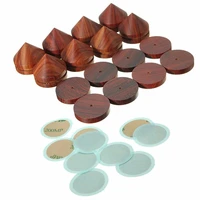 8pcs rosewood speaker isolation feet stand 23mm0 91 wooden spikes base pads