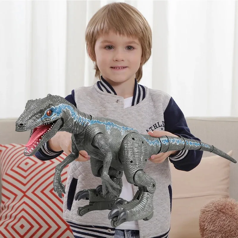 2.4G RC Dinosaur Intelligent Raptor Animal Remote Control Jurassic Toy Electric Walking Animals Cat Toys For Children | Игрушки и хобби
