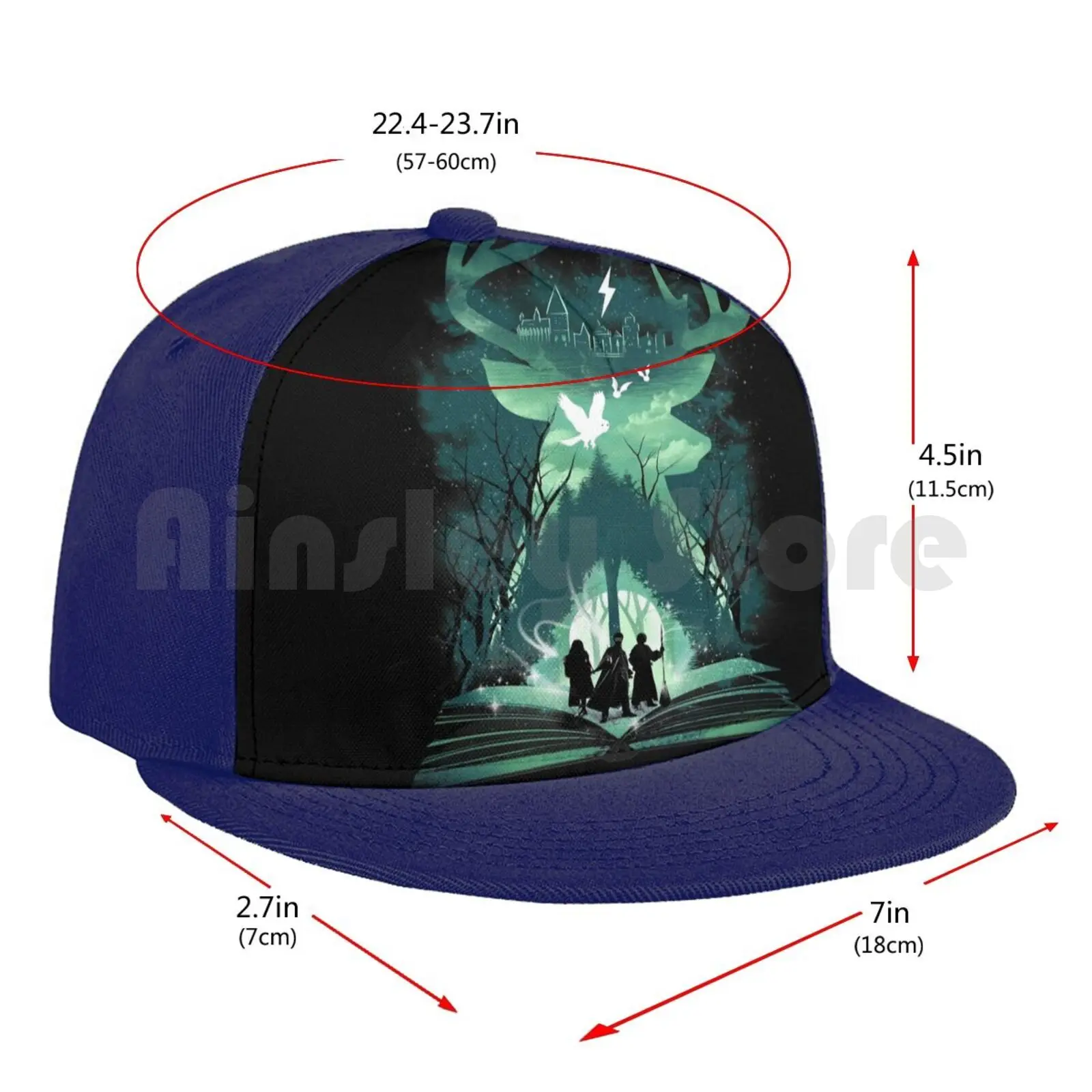 

The Magic Never Ends Baseball Cap Adjustable Snapback Hats Hip Hop Books Bookworm Reading Author Graphicnovel Magical Magic
