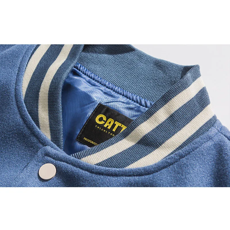 Новая мужская бейсбольная куртка Повседневная Свободная Удобная Лоскутная с