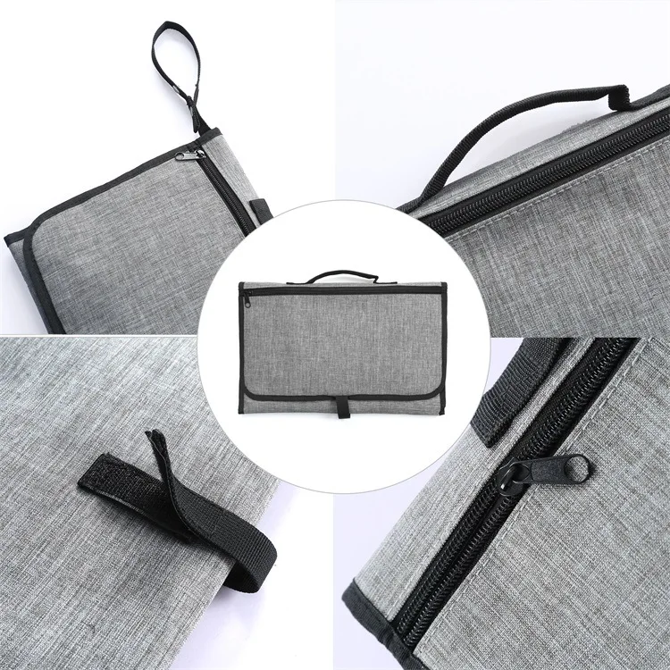 Cambiador de pa&ntilde;ales 3 en 1 para beb&eacute;, bolsa de viaje multifunci&oacute;n, port&aacute;til, plegable y limpia-3