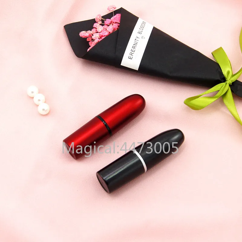 

12.1mm 10/30/50pcs Matte Black Red Shiny Gold Pink Empty Lipstick Tube Lip Balm Container Lipstick Shell Packaging Cosmetics Diy